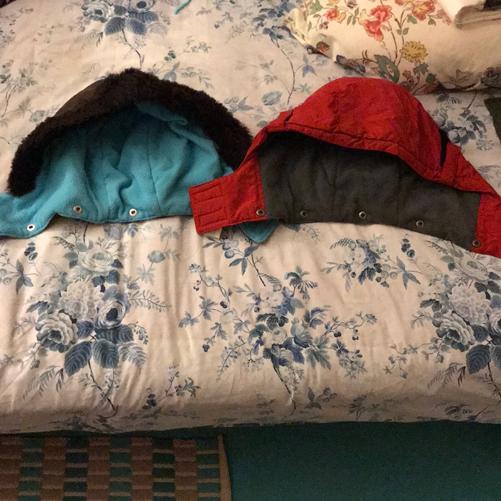 Two snow hoodies